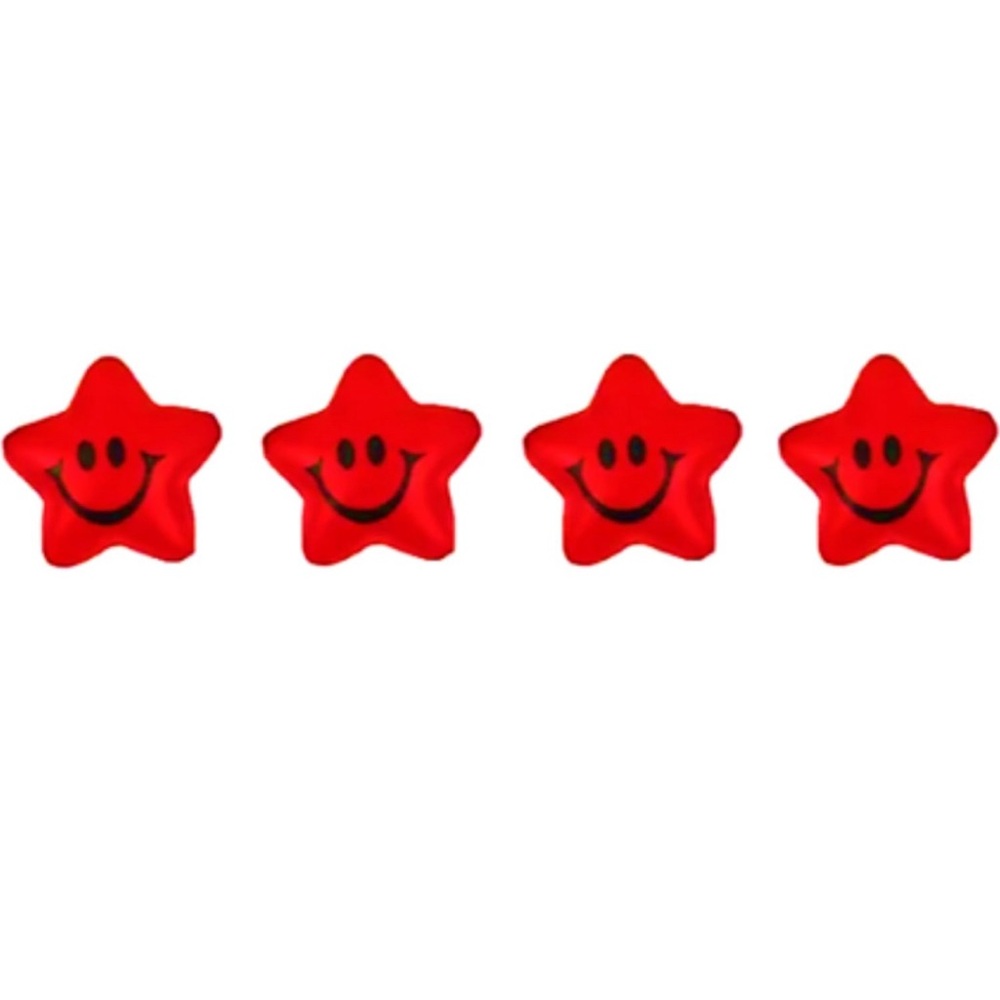 Mini star stress balls, 4 count